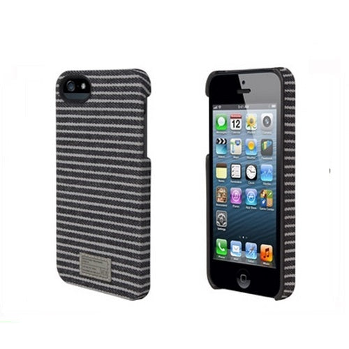 HEX FLEET CORE Denim Case for iPhone 5 Black Grey Stripe 1