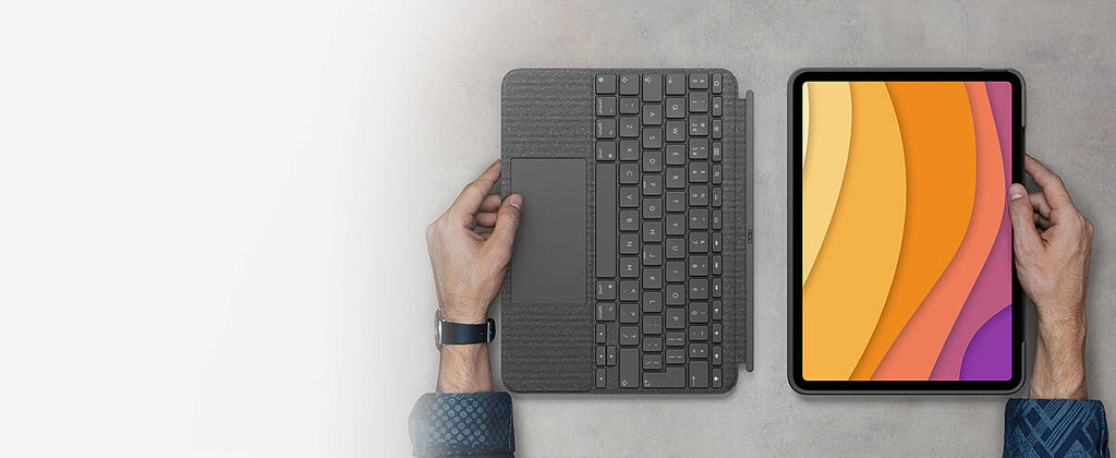 Logitech Combo Touch Keyboard Case iPad iPad Pro 12.9 6th & 5th Gen - Grey