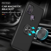 Load image into Gallery viewer, Rugged &amp; Protective Armor Case Moto G10 / G30 &amp; Ring Holder - Black