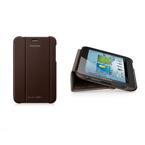 Original Samsung Galaxy Tab 2 7.0 Magnetic Book Cover Case Brown EFC-1G5SAEGSTD 1