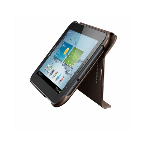 Original Samsung Galaxy Tab 2 7.0 Magnetic Book Cover Case Brown EFC-1G5SAEGSTD 5