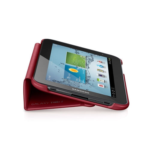 Original Samsung Galaxy Tab 2 7.0 Magnetic Book Cover Case Red EFC-1G5SREGSTD 5
