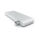 Satechi USB-C Hub W/ USB-C Charging Pass-Through Silver