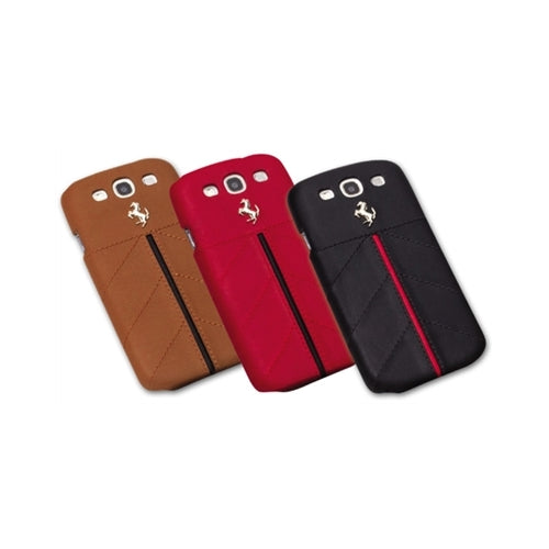 Official Ferrari California Samsung Galaxy S3 III Leather Back Case Brown 3