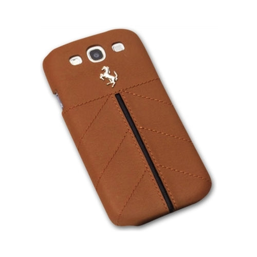 Official Ferrari California Samsung Galaxy S3 III Leather Back Case Brown 2
