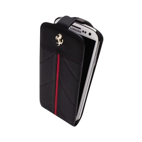 Official Ferrari California Samsung Galaxy S3 III Leather Flip Case Black 2