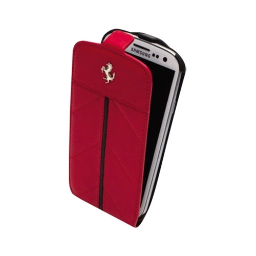 Official Ferrari California Samsung Galaxy S3 III Leather Flip Case Red 2