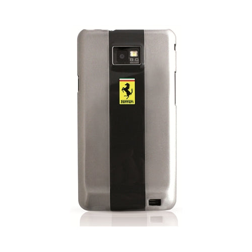 Ferrari Metallic Hard Case Samsung Galaxy S II 2 S2 Silver 1