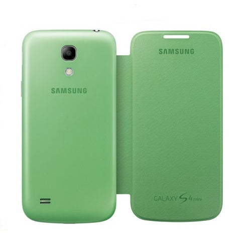 GENUINE Samsung Galaxy S4 Mini Flip Cover Case Optus Edition - Yellow Lime 1