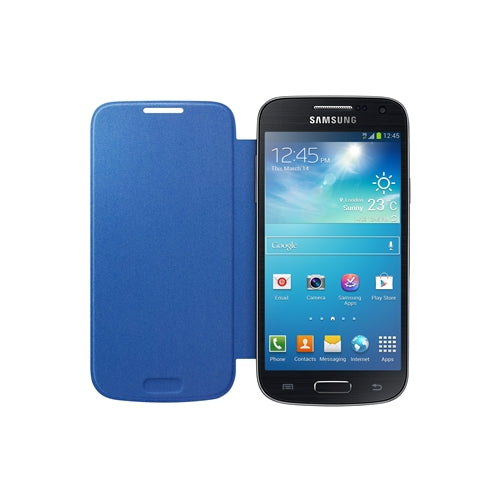 GENUINE Samsung Galaxy S4 Mini Flip Cover Case Optus Edition - Sky Blue 6