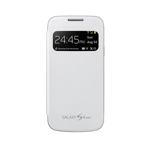 GENUINE Samsung Galaxy S4 Mini View Flip Cover Case EF-CI919BWEGWW - White 2