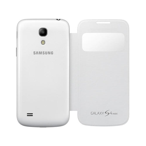 GENUINE Samsung Galaxy S4 Mini View Flip Cover Case EF-CI919BWEGWW - White 1