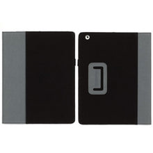 Load image into Gallery viewer, Griffin Elan Folio Colourblock Canvas Case for iPad 2 and New iPad - Black Grey 1