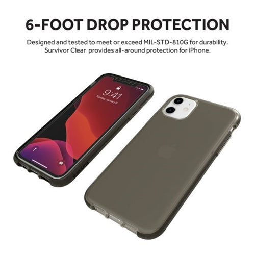 Griffin Survivor Clear Slim Protective Case iPhone 11 - Black 4