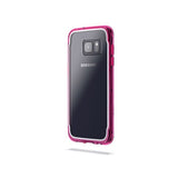 Griffin Survivor Clear Rugged case for Samsung S7 Edge - Clear Pink