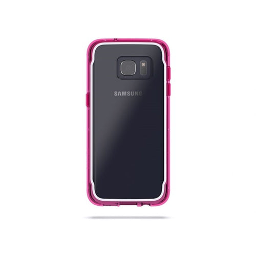 Griffin Survivor Clear Rugged case for Samsung S7 Edge - Clear Pink 2