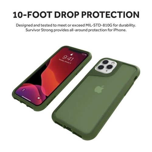 Griffin Survivor Strong Rugged Case for iPhone 11 Pro - Green2