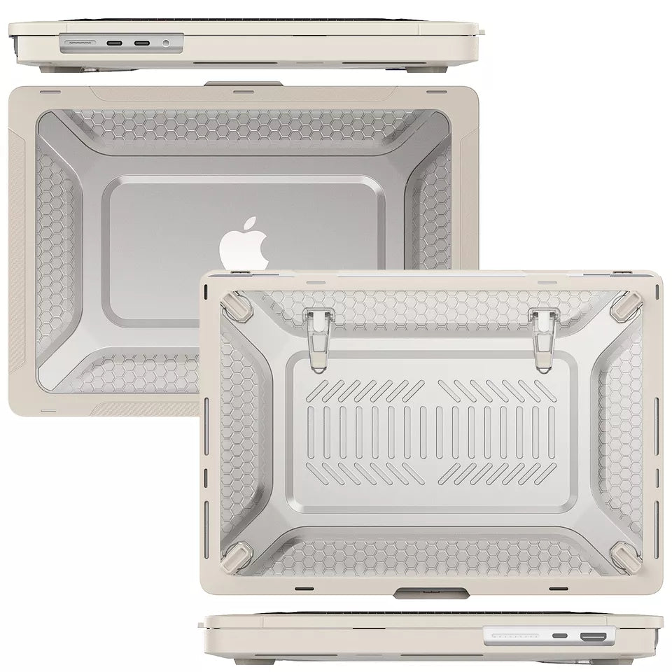 Rugged Protective & Heavy Duty Case Macbook Air 13.6 2022 M2 - Clear Stone