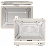 Rugged Protective & Heavy Duty Case Macbook Air 13.6 M3/M2 - Clear Stone