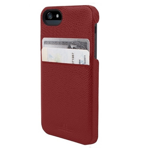 HEX SOLO Genuine leather Wallet Case for iPhone 5 Torino Red 2