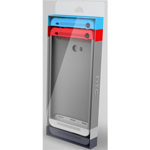 Genuine HTC One Mini HC C850 Double Dip Hard Shell Case 99H11216-00 - Red / Blue 5