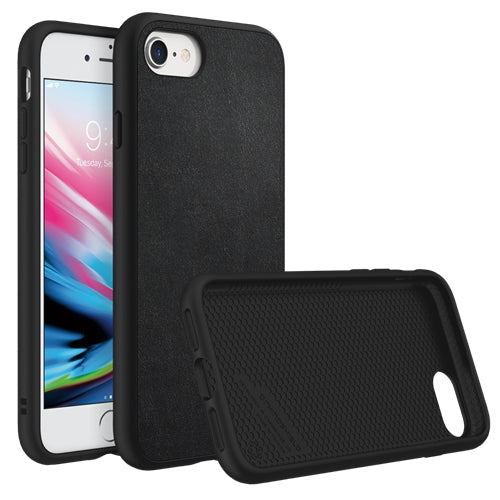 RhinoShield SolidSuit Impact Resistance Case iPhone SE 2020 / 8 / 7 - Leather Black 1