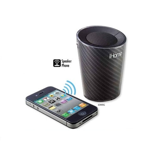 iHome iDM9 Cupholder Portable Bluetooth Speakerphone and Handfree - Graphite 1