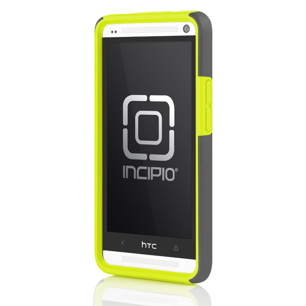 Incipio DualPro Tough Case for HTC One (M7) - Charcoal Gray / Neon Yellow 3