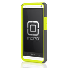 Load image into Gallery viewer, Incipio DualPro Tough Case for HTC One (M7) - Charcoal Gray / Neon Yellow 3