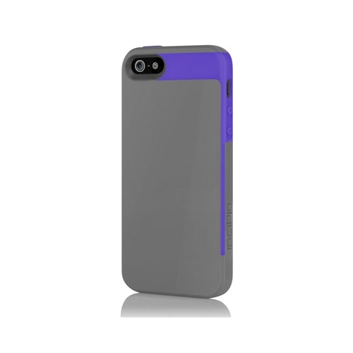 Incipio Faxion iPhone 5 Slim Flexible Hard Shell Case Gray / Purple 3