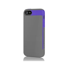 Load image into Gallery viewer, Incipio Faxion iPhone 5 Slim Flexible Hard Shell Case Gray / Purple 3