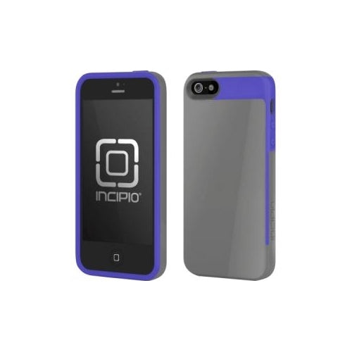 Incipio Faxion iPhone 5 Slim Flexible Hard Shell Case Gray / Purple 2