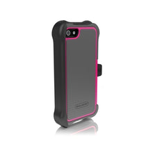 Load image into Gallery viewer, Ballistic SG Maxx Tough iPhone 5 Case with Belt Clip - Charcoal / Pink 3