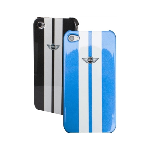 Mini Cooper Stripes Metallic Hard Case iPhone 4 / 4S Blue 2
