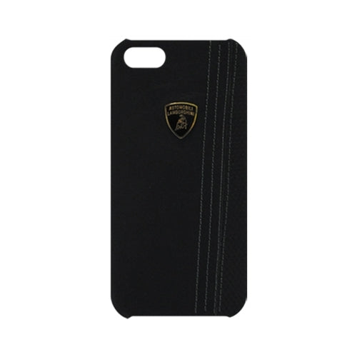 Official License Lamborghini Superleggera iPhone 5 Leather Hard Back Case Black 2