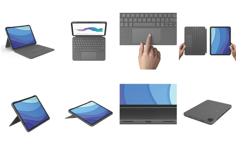 Logitech Combo Touchfor iPad Pro 11 4th/3rd/2nd/1st Gen - Grey