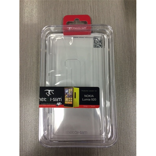Metal-Slim Nokia Lumia 920 Smartphone Hard Plastic Case - Transparent Clear 5