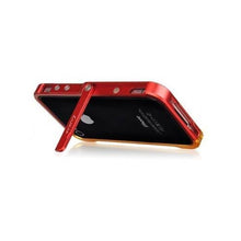 Load image into Gallery viewer, LUXA2 Alum Armor suits Apple iPhone 4 / 4S Stand Case LLHA0074-B - Red / Gold 2