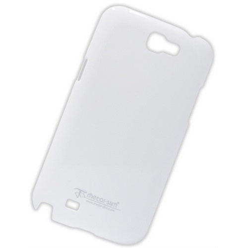 Metal-Slim UV Coating Hard Plastic Case for Samsung Galaxy Note 2 II White 3