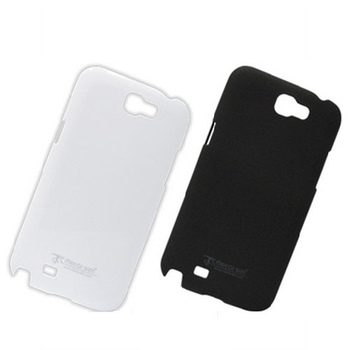 Metal-Slim UV Coating Hard Plastic Case for Samsung Galaxy Note 2 II White 2