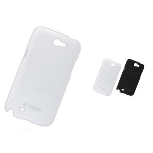 Metal-Slim UV Coating Hard Plastic Case for Samsung Galaxy Note 2 II White 1