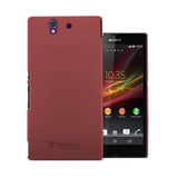 Metal-Slim Hard PC Case with Rubber coating for Sony Xperia Z - Red