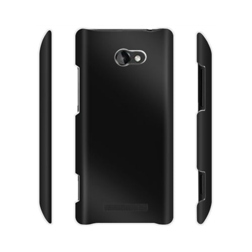 Metal-Slim HTC 8X Windows Smartphone Hard Plastic Case - Transparent Clear 3
