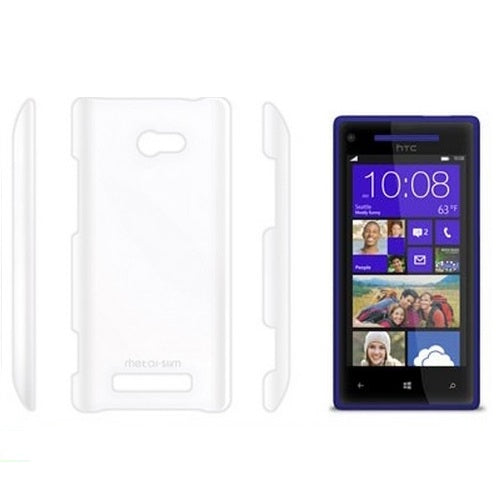 Metal-Slim HTC 8X Windows Smartphone Hard Plastic Case - Transparent Clear 1