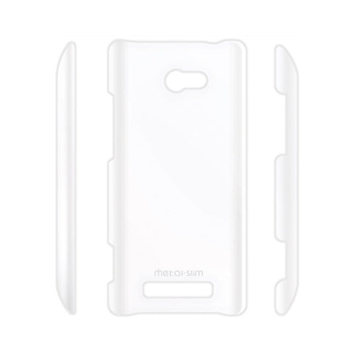 Metal-Slim HTC 8X Windows Smartphone Hard Plastic Case - Transparent Clear 2
