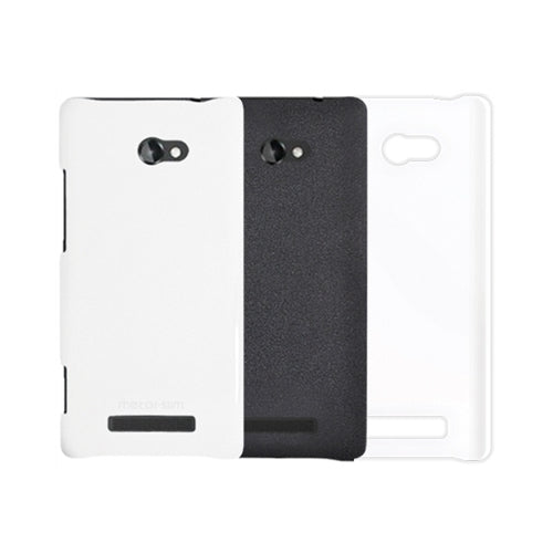 Metal-Slim HTC 8X Windows Smartphone Sandy Coating Hard Plastic Case - Black 2