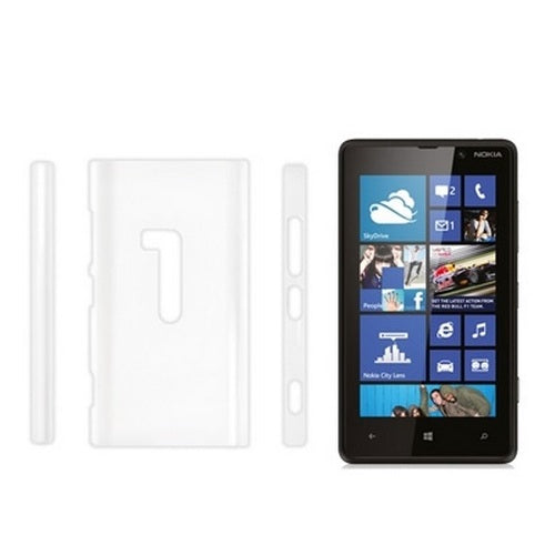 Metal-Slim Nokia Lumia 920 Smartphone Hard Plastic Case - Transparent Clear 1