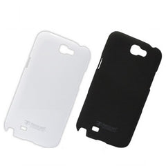 Metal-Slim Sandy Coating Hard Plastic Case for Samsung Galaxy Note 2 II Black 3