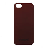 Metal-Slim Sandy Coating New Apple iPhone 5 Case and Screen Protector - Red