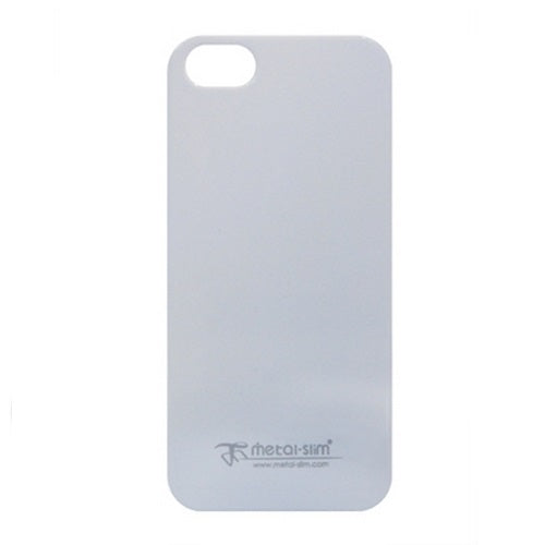 Metal-Slim UV Coating New Apple iPhone 5 Case and Screen Protector - White 1